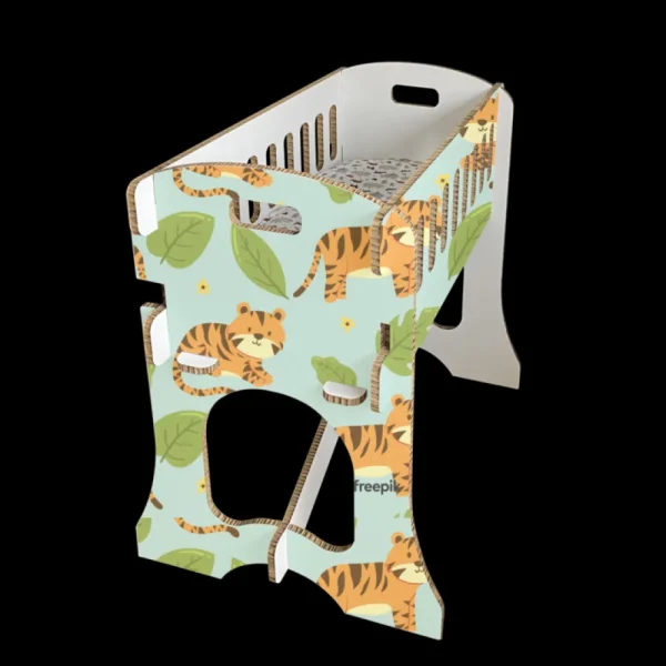 Outlet KarTent Baby Krippe - Papercrib Tiger Blau