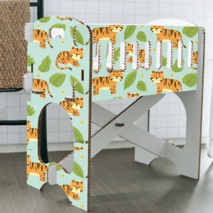 Outlet KarTent Baby Krippe - Papercrib Tiger Blau