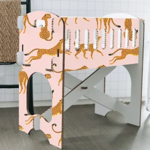Hot KarTent Babybett - Papercrib Leopard Pink