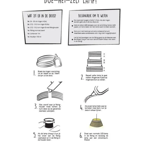 Store KarTent Diy-Lampenschirm Aus Pappe