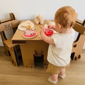 Outlet KarTent Karton-Set Kindertisch Und Kinderstuhle
