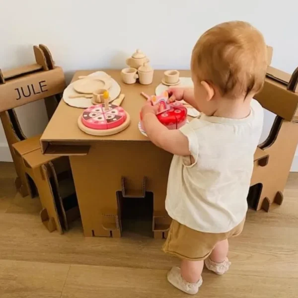 Outlet KarTent Karton-Set Kindertisch Und Kinderstuhle