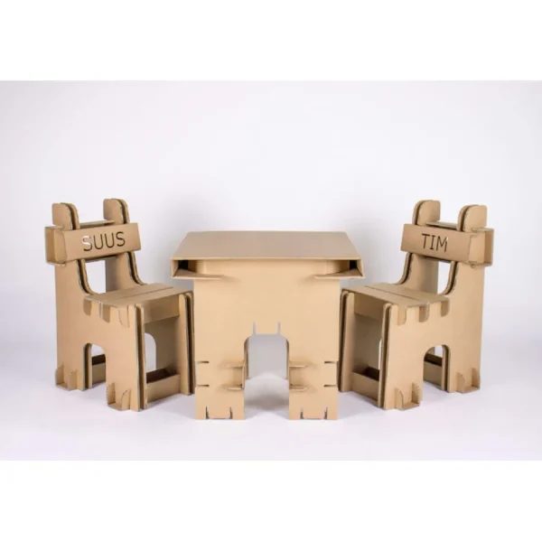 Outlet KarTent Karton-Set Kindertisch Und Kinderstuhle