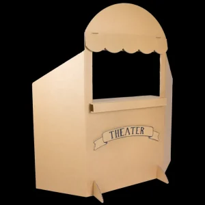 Outlet KarTent Pappkarton-Puppentheater Mit Drei Puppentieren