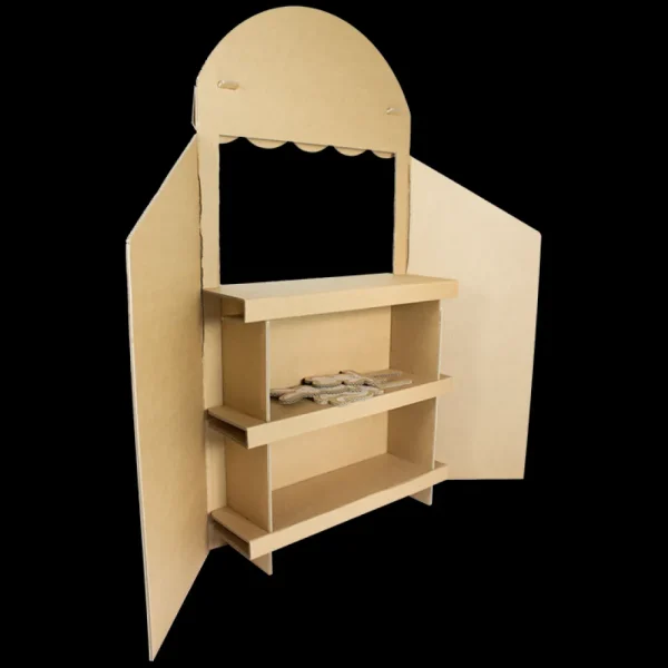 Outlet KarTent Pappkarton-Puppentheater Mit Drei Puppentieren