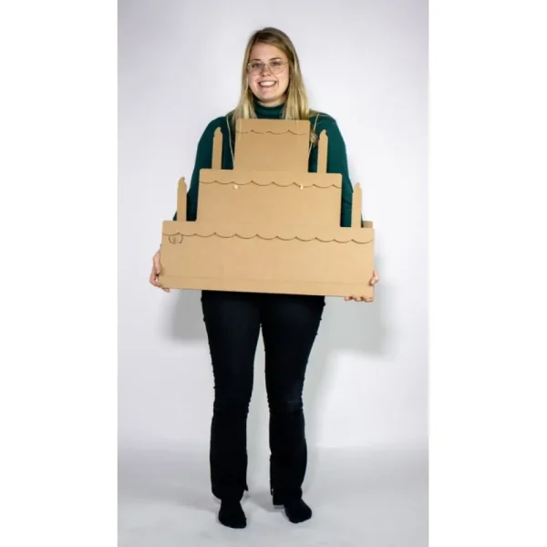 New KarTent Pappkuchen Verkleidungskostum