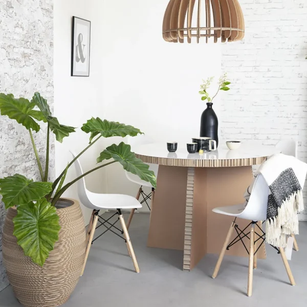Best KarTent Runder Tisch Aus Wabenkarton