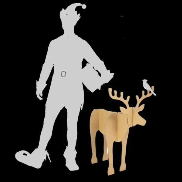 Fashion KarTent Weihnachtsrentier Aus Pappe